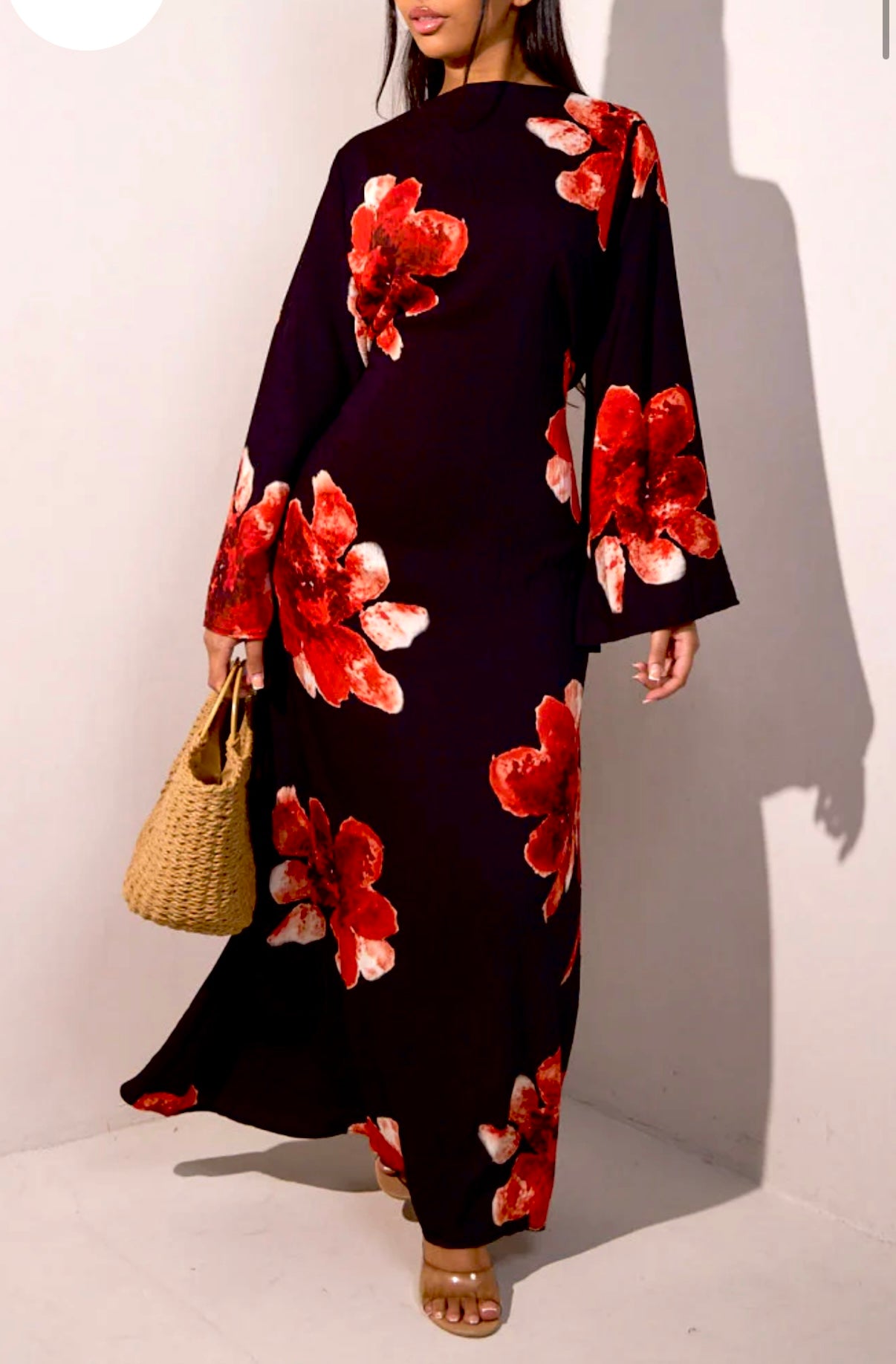 Black Floral Dress