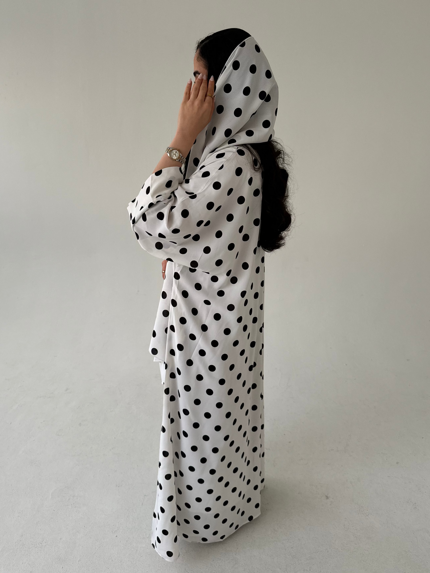 Polka dot Abaya