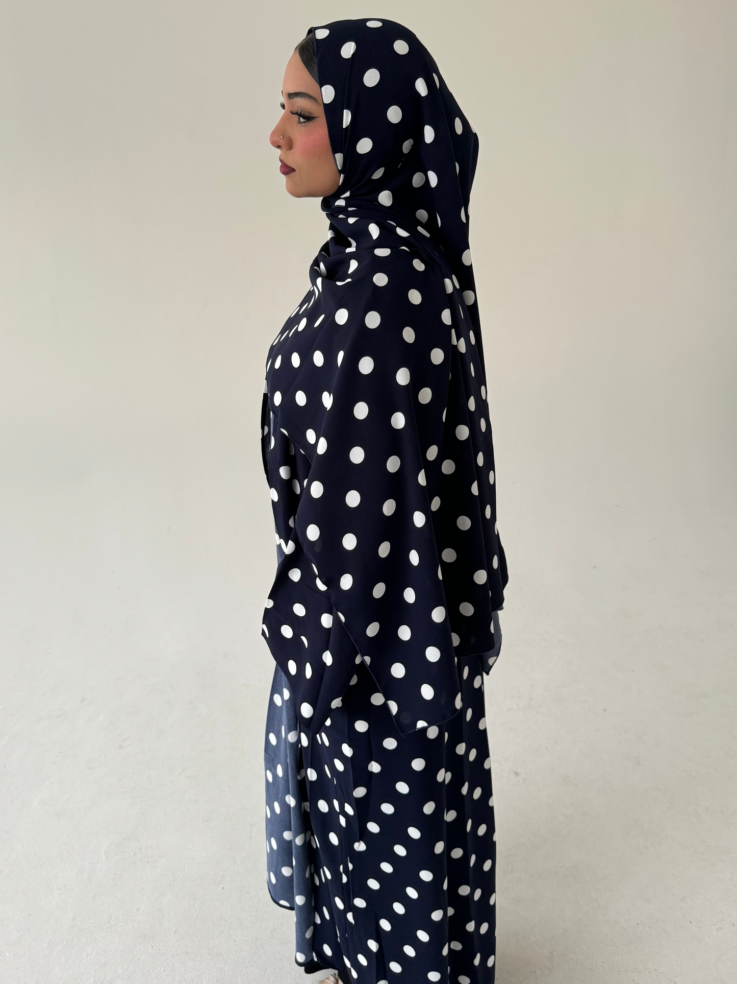 Polka dot Abaya