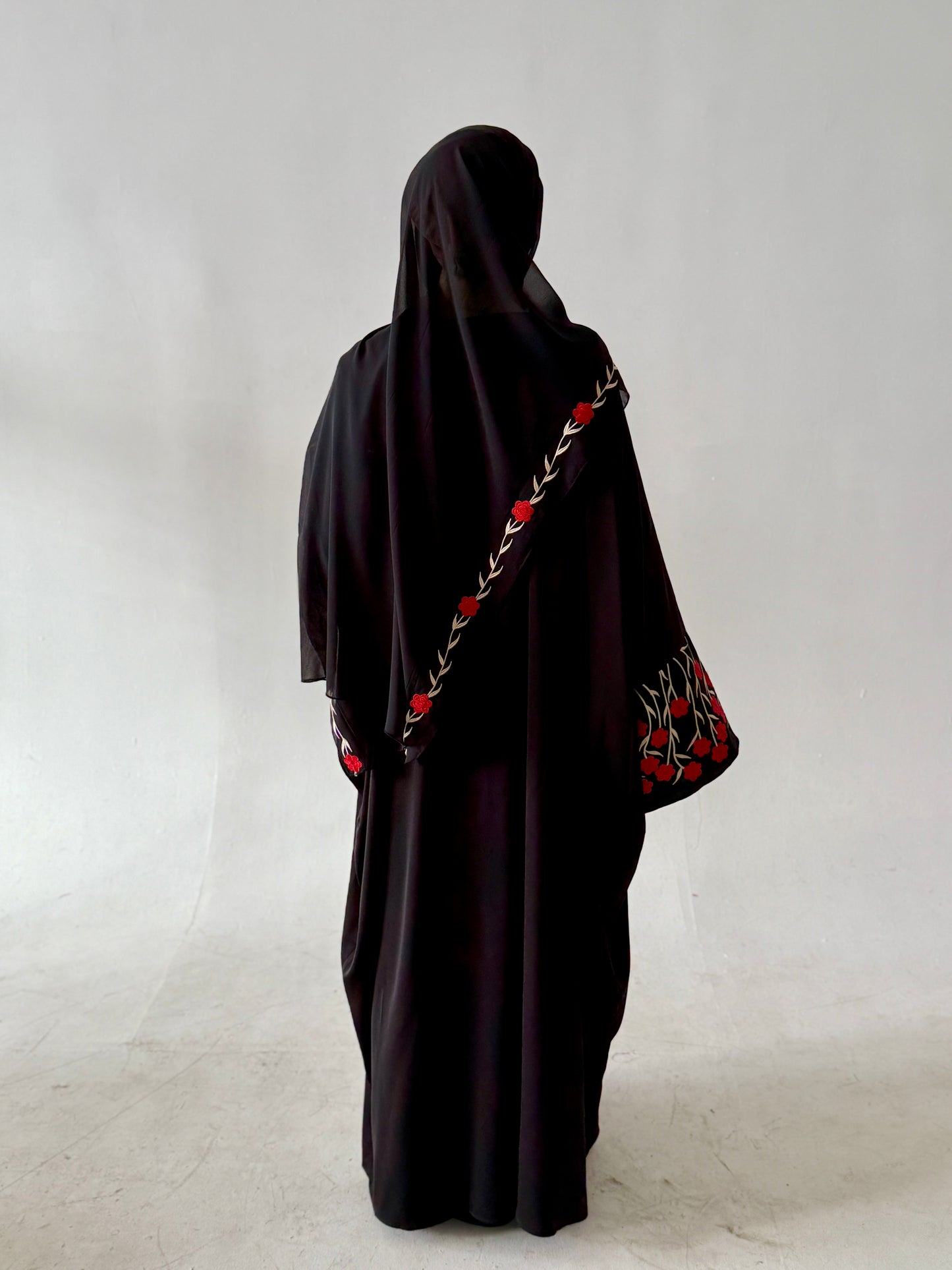 Rose Abaya with Hijab