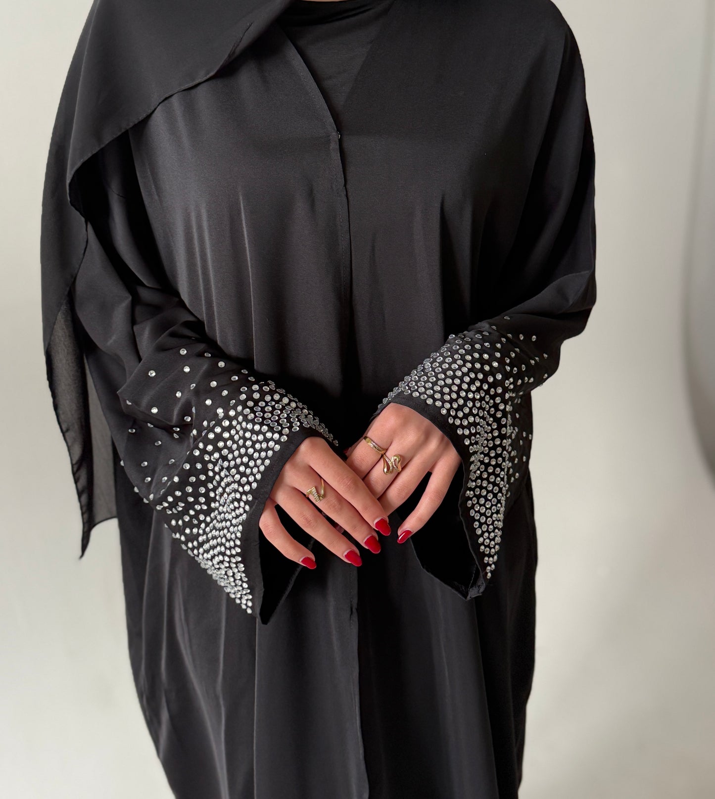 Crystal Veil Abaya