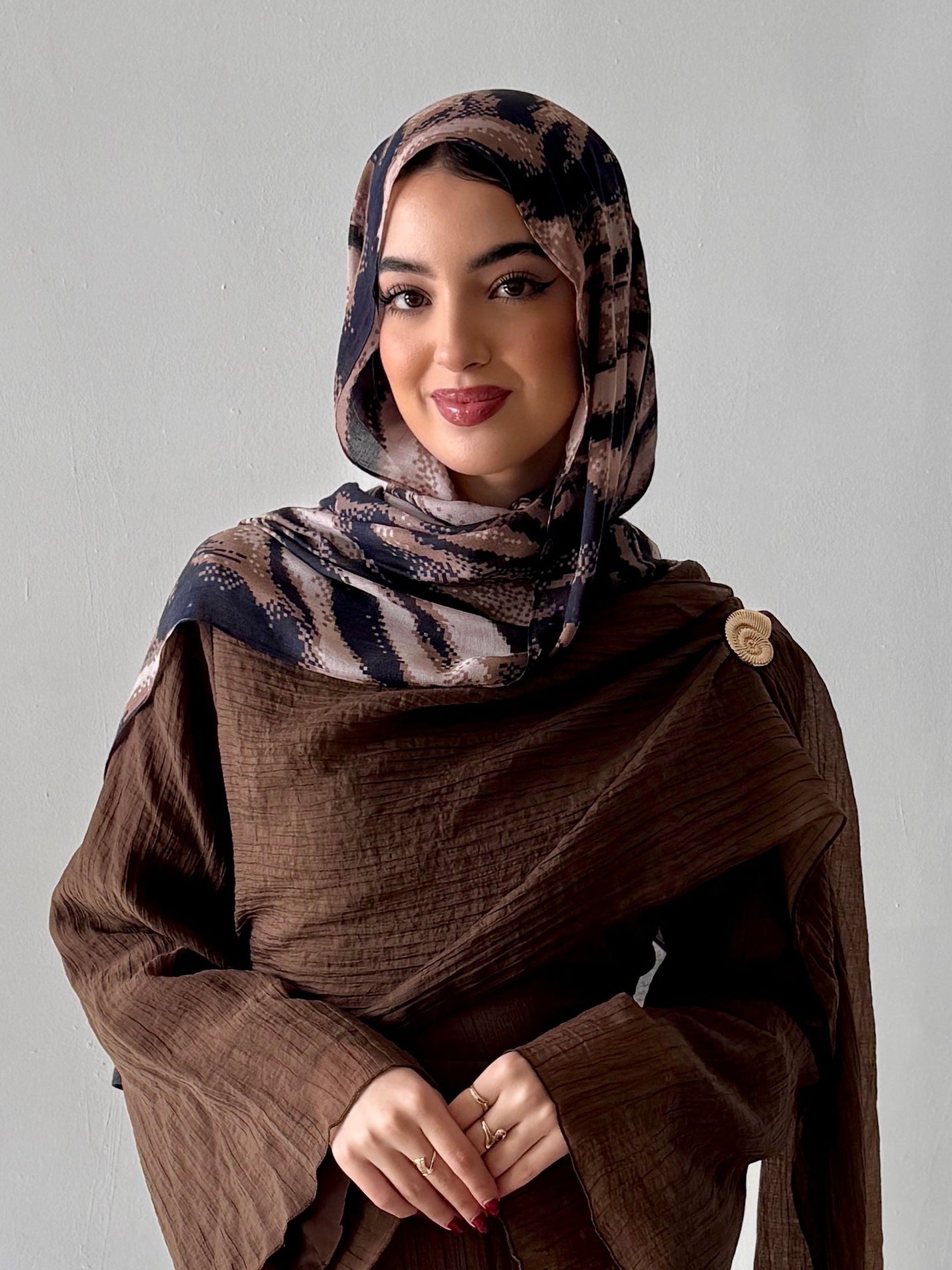 Draped Maxi with Brooch